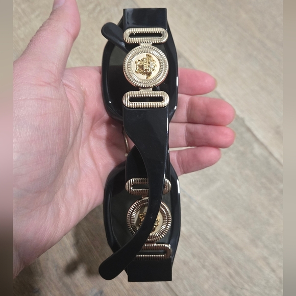 Versace X Kith Black and Gold Sunglasses Unisex main image 6